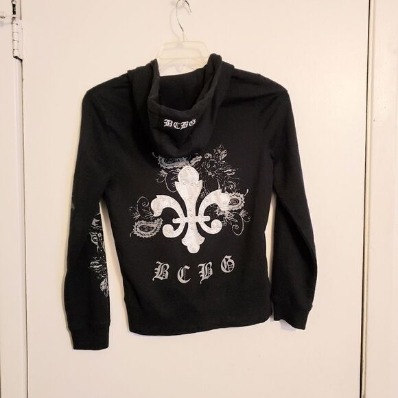 BCBGMAXAZRIA Black Sweater Hoodie - Picture 3 of 6